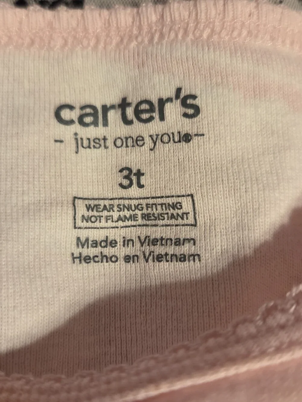 Carter's Light Pink Dessert & Pretzel Short Sleeve Pajama Set Size 3T 100% Cotto